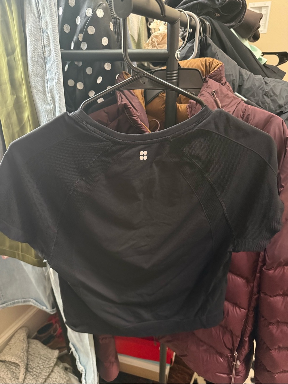 Sweaty Betty Black Short Sleeve Performance Crop Top - Picture 3 of 3